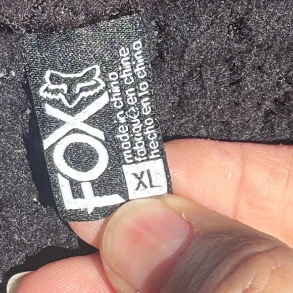 FOX Racing Y2k 90s Motocross Grunge Sherpa lined Zip up Hooded Sweatshirt Gray - Picture 6 of 6